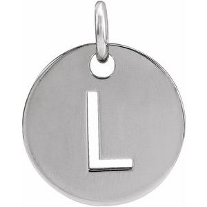 Sterling Silver Initial L Charm/Pendant