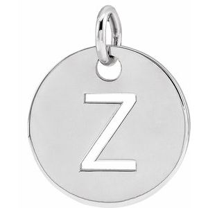 Sterling Silver Initial Z Charm/Pendant