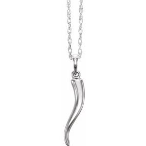 Italian Horn Necklace or Pendant
