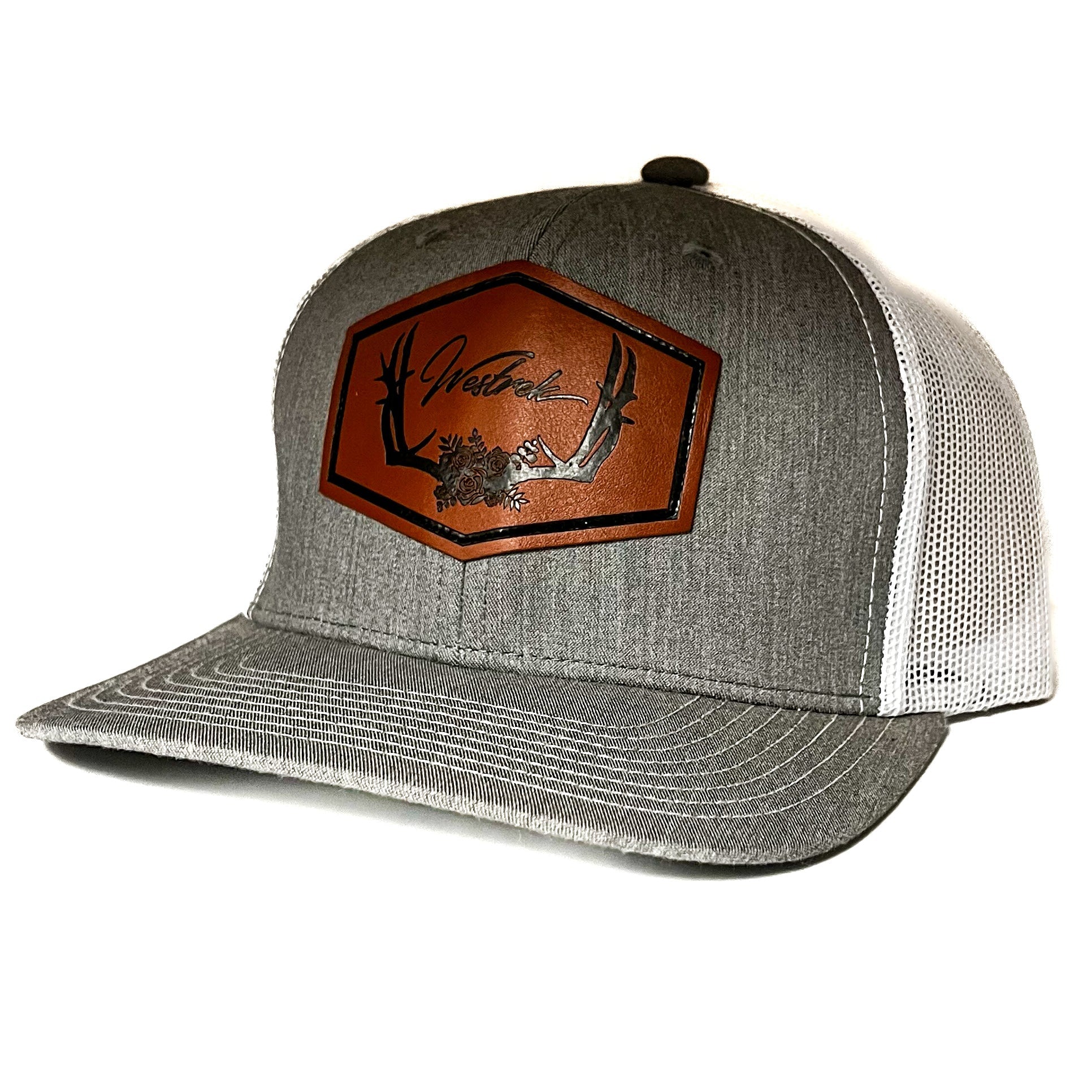 Grey Floral Antler