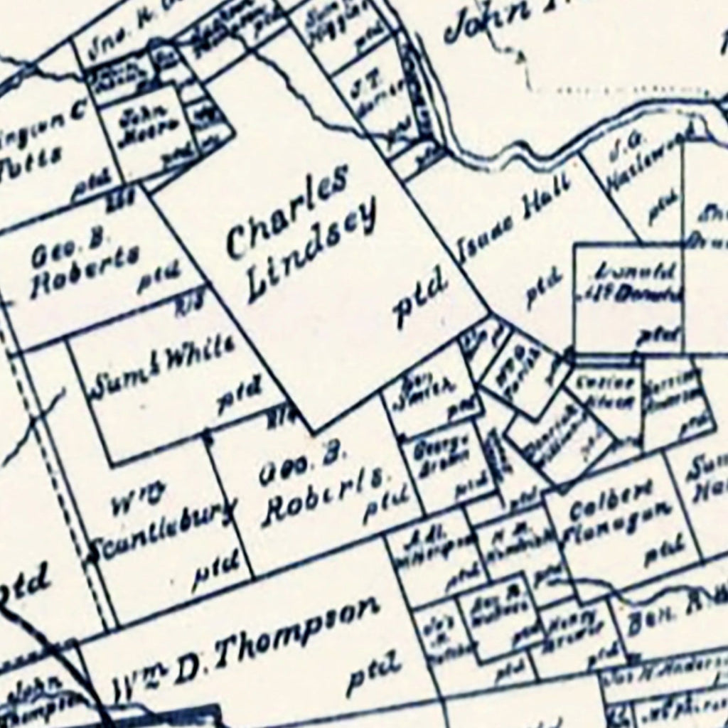 Vintage Map of Panola County, Texas 1897