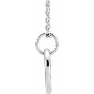 Sterling Silver .005 CT Natural Diamond 16-18" Necklace