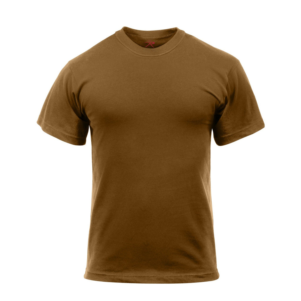 Rothco Solid Color Cotton / Polyester Blend Military T-Shirt