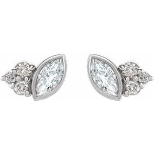 Sterling Silver 1/5 CTW Natural Diamond Earrings – image 2