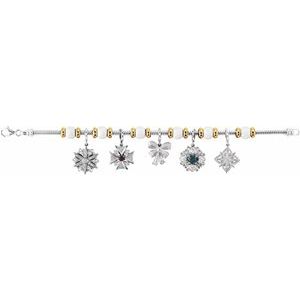 14K White Gold Natural London Blue Topaz & 1/4 CTW Natural Diamond Vintage-Inspired Charm/Pendant – image 4