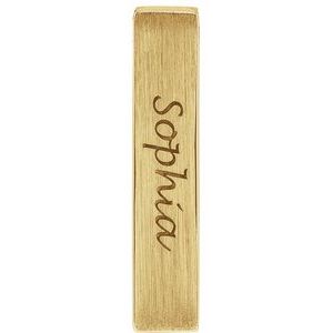 Engravable Sculptural Bar Necklace or Pendant
