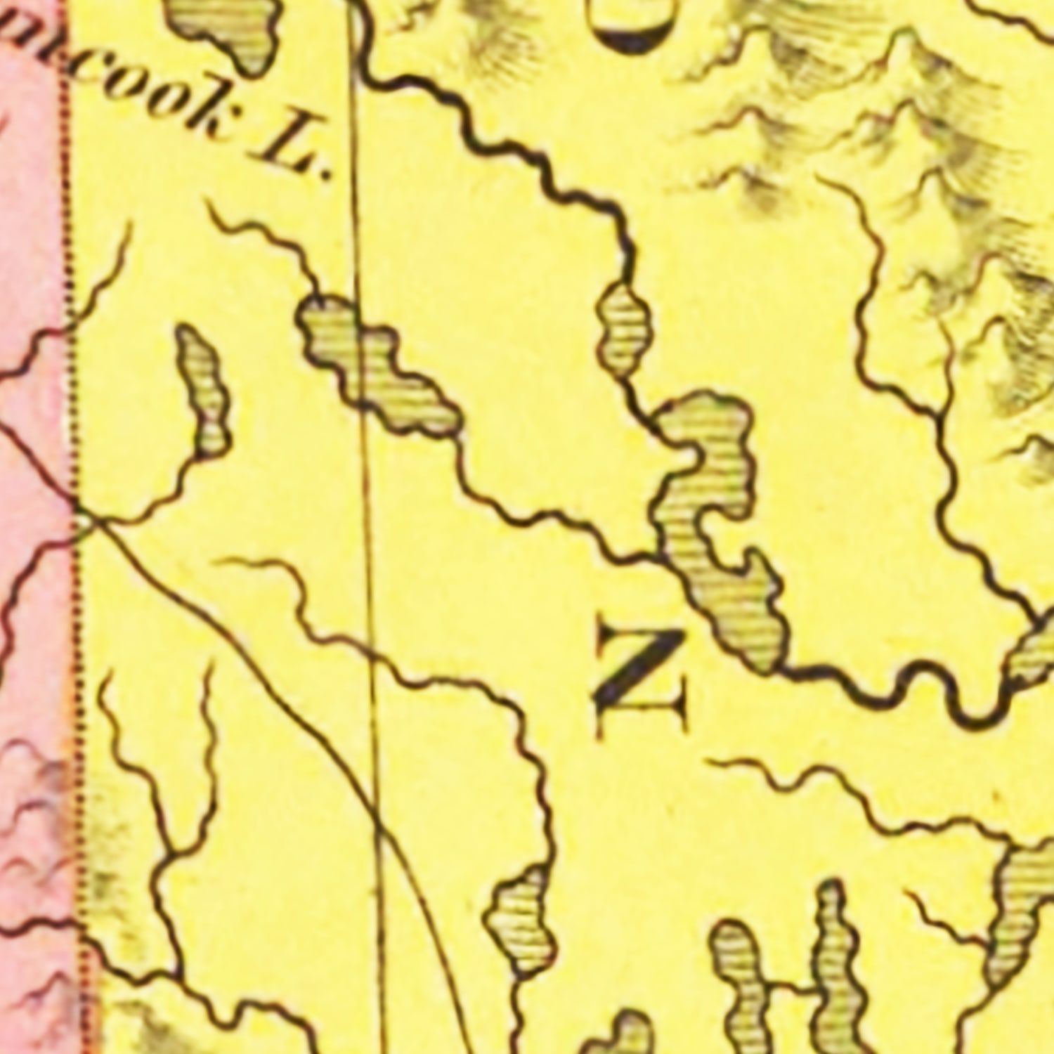 Vintage Map of Maine 1831