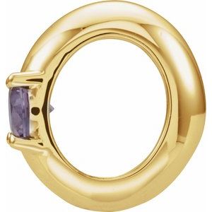 14K Yellow Gold Imitation Alexandrite Birth of a Child® Spacer Charm/Pendant – image 2