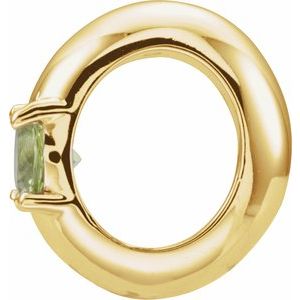 14K Yellow Gold Imitation Peridot Birth of a Child® Spacer Charm/Pendant – image 2