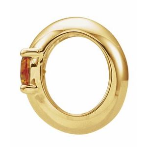 14K Yellow Gold Imitation Citrine Birth of a Child® Spacer Charm/Pendant – image 2