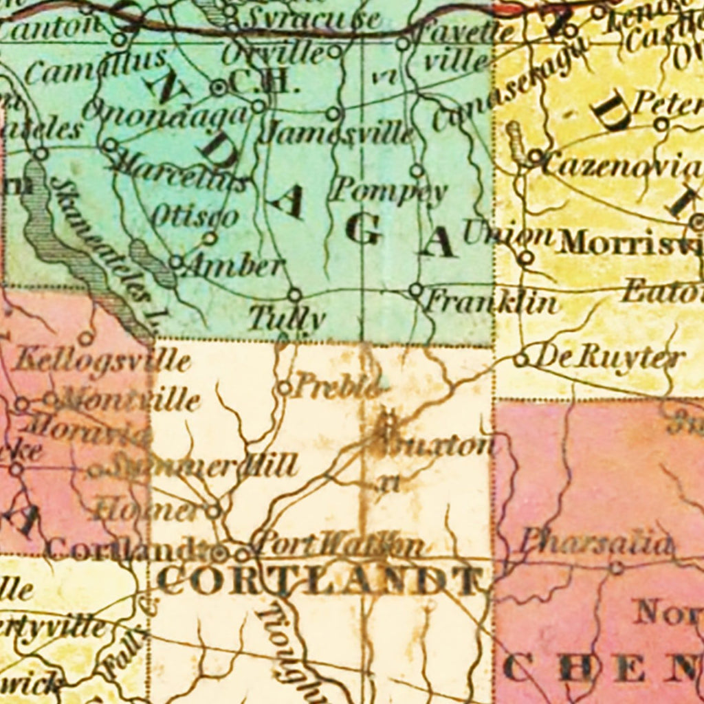 Vintage Map of New York 1831
