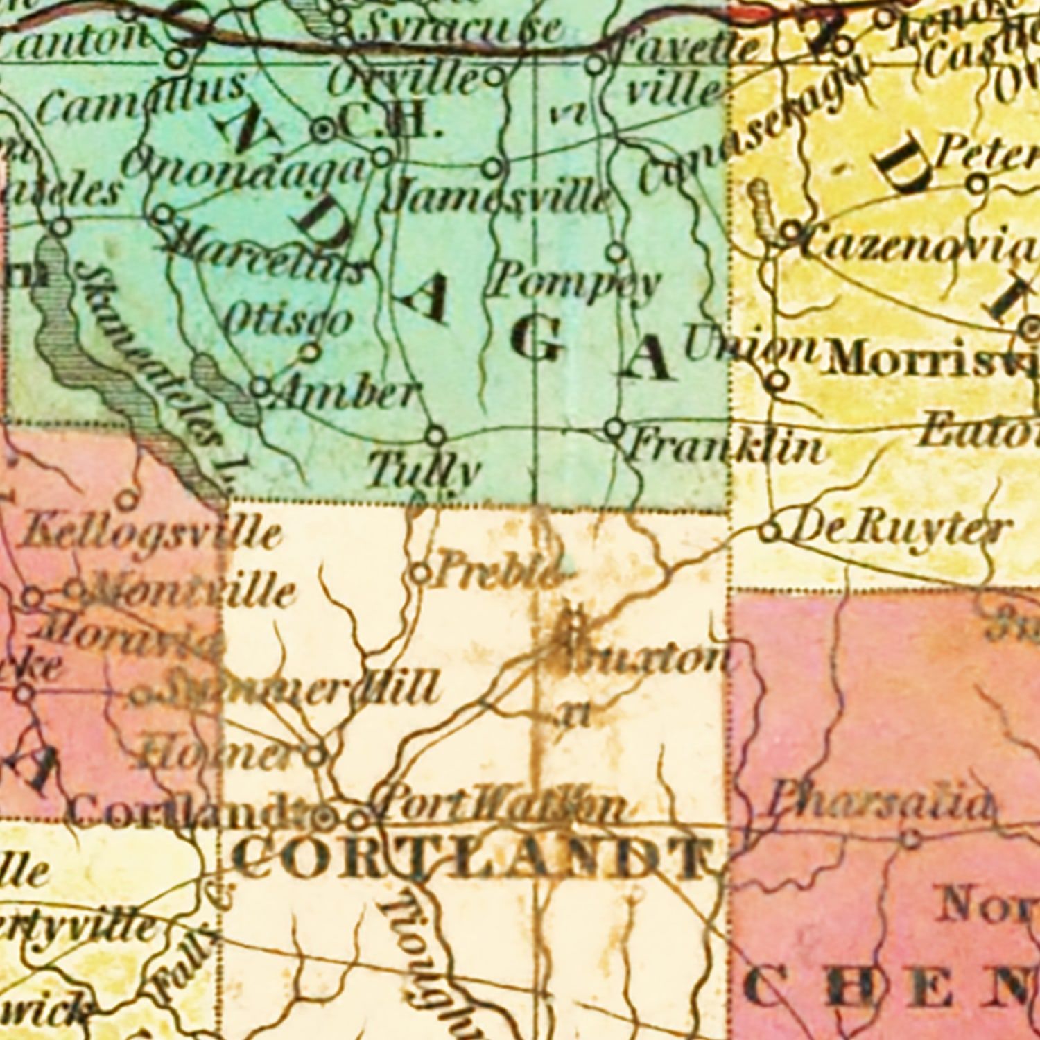 Vintage Map of New York 1831