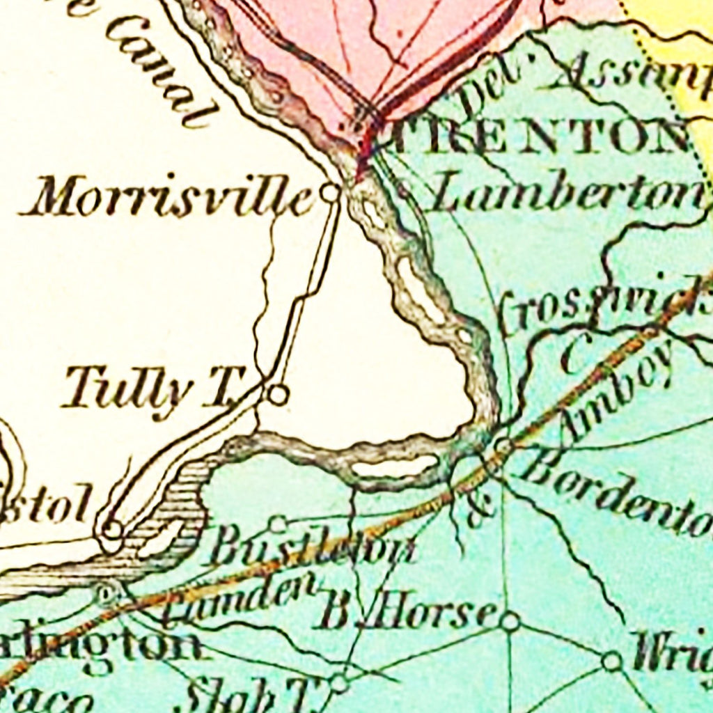 Vintage Map of New Jersey 1831