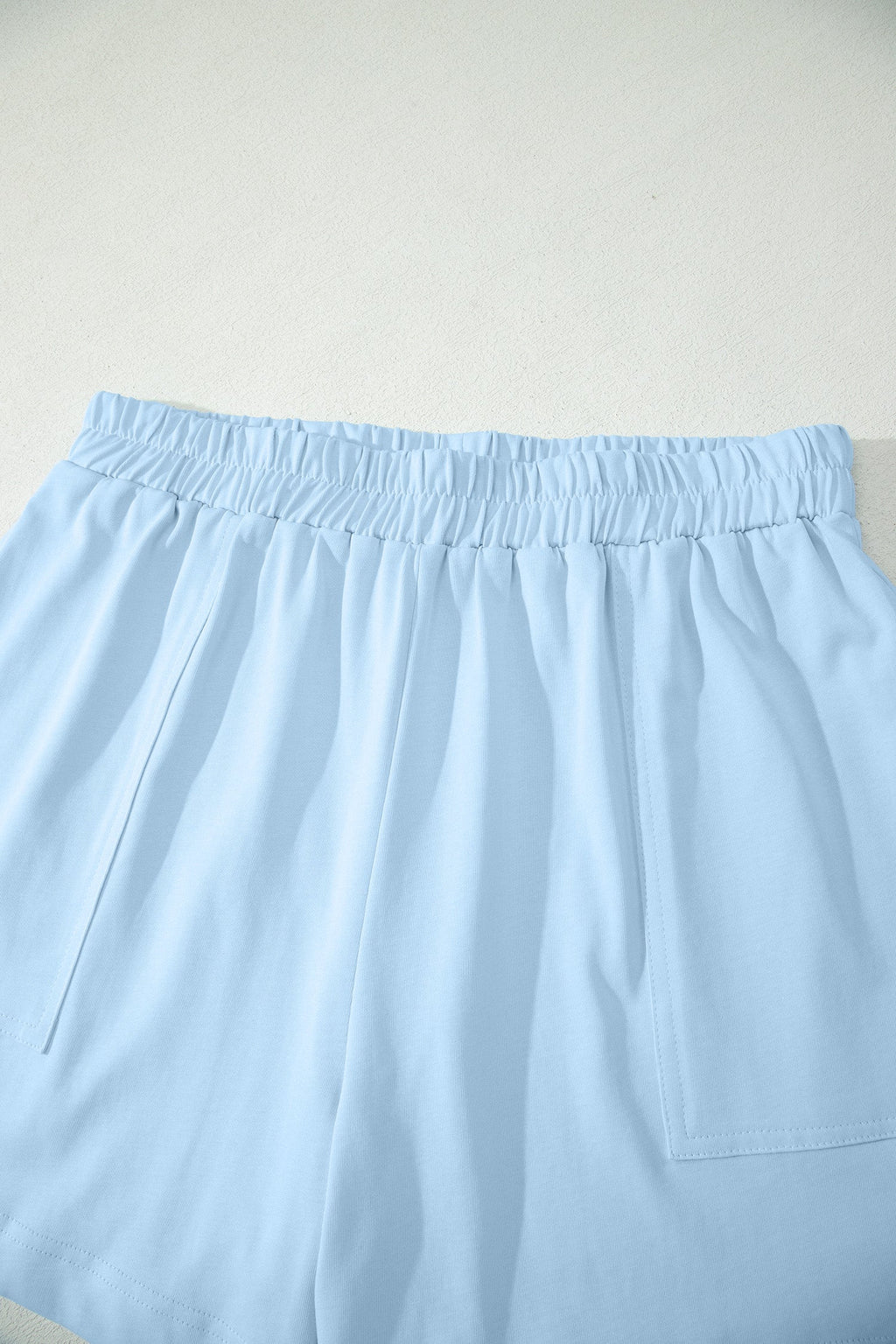 Solid Stitched Tank Top & Elastic Short Set