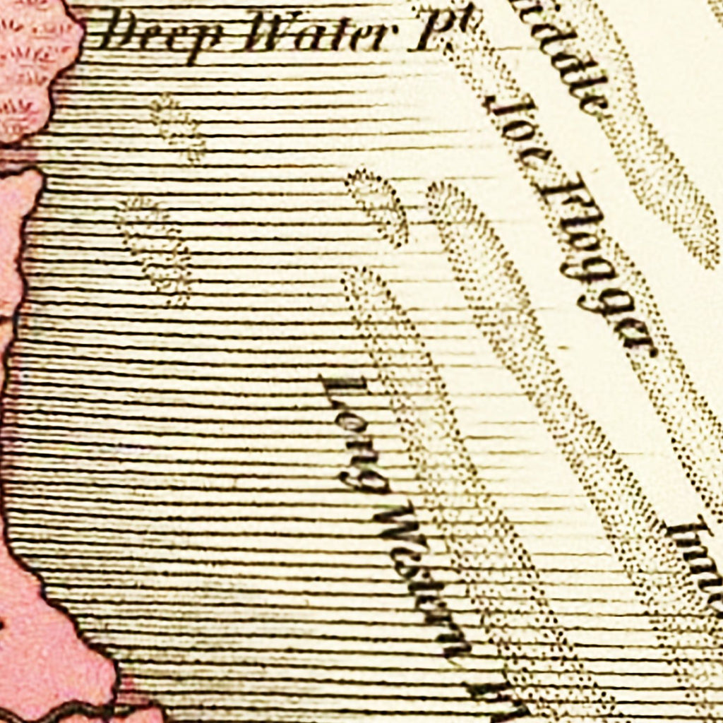 Vintage Map of Delaware 1831