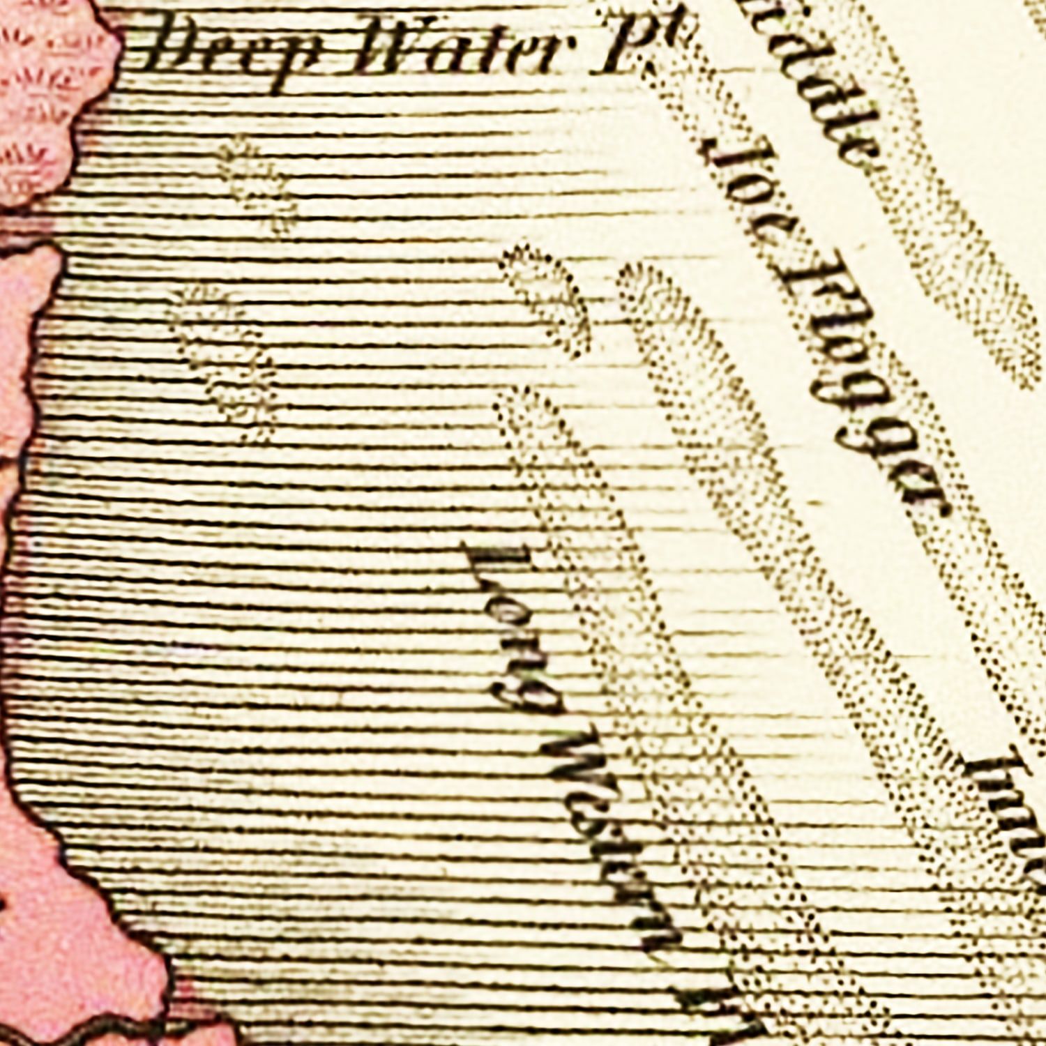 Vintage Map of Delaware 1831