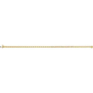 18K Yellow Gold 3 mm Round Line 7" Bracelet Mounting – image 4