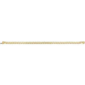 14K Yellow Gold 3 mm Round Line 7" Bracelet Mounting – image 4