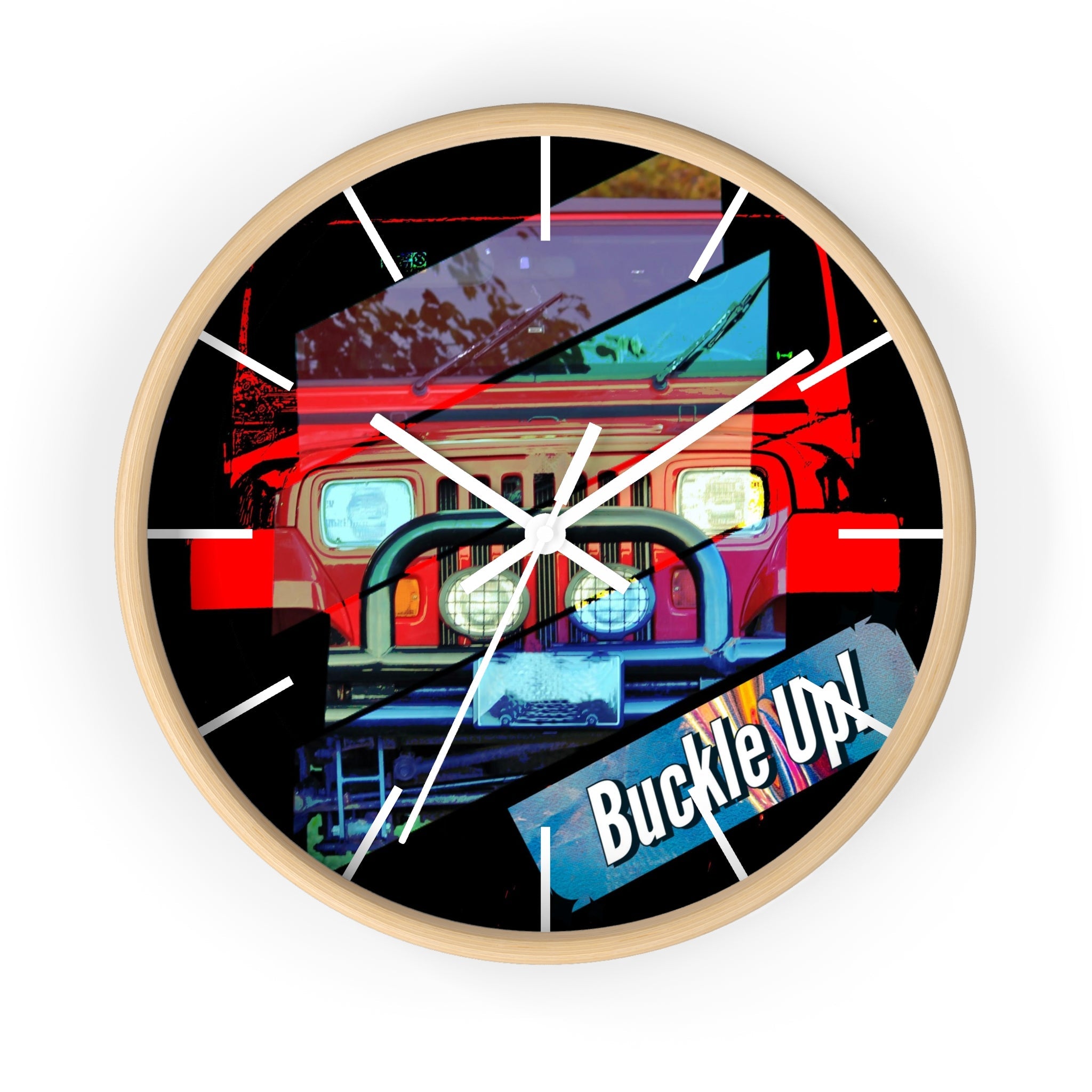 Buckle Up!  Four Wheel Drive Wall Clock