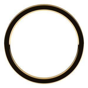 14K Yellow 1.5 mm Flat Comfort Fit Light Band Size 9.5