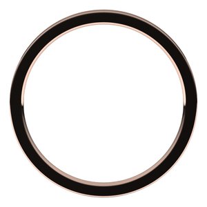 14K Rose 1.5 mm Flat Comfort Fit Light Band Size 8