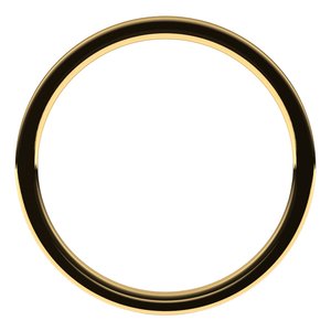 10K Yellow 1 mm Flat Comfort Fit Light Band Size 8