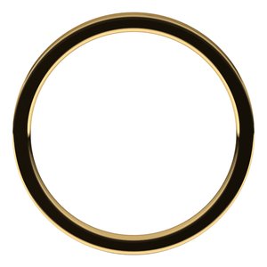 10K Yellow 2 mm Flat Comfort Fit Light Band Size 9