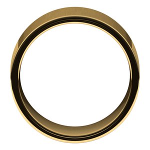 10K Yellow 10 mm Lightweight Comfort-Fit Flat Band Size 5