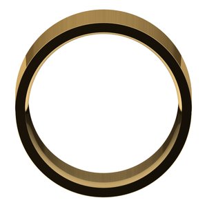 10K Yellow 11 mm Lightweight Comfort-Fit Flat Band Size 7.5