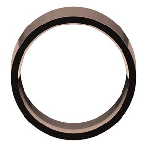 14K Rose 11 mm Lightweight Comfort-Fit Flat Band Size 4.5