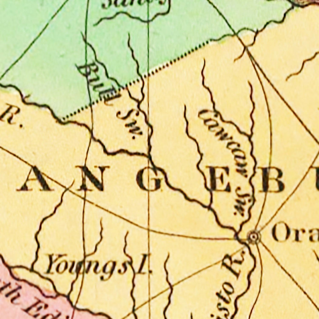 Vintage Map of South Carolina 1831