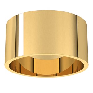 10K Yellow 10 mm Ultra-Lightweight Flat Band Size 17