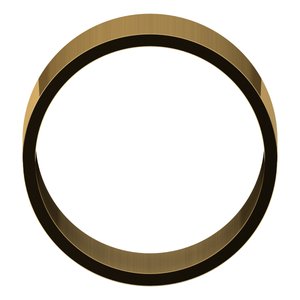 18K Yellow 11 mm Ultra-Lightweight Flat Band Size 15.5