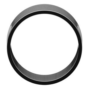 14K White 12 mm Ultra-Lightweight Flat Band Size 9.5