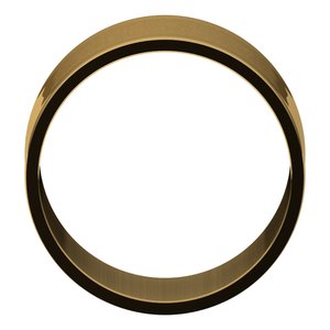 14K Yellow 12 mm Ultra-Lightweight Flat Band Size 15