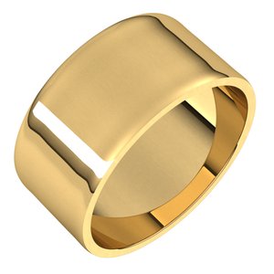 10K Yellow 9 mm Ultra-Lightweight Flat Band Size 4.5