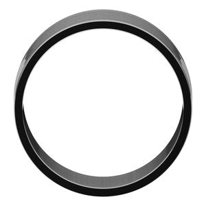 18K White 9 mm Ultra-Lightweight Flat Band Size 10.5