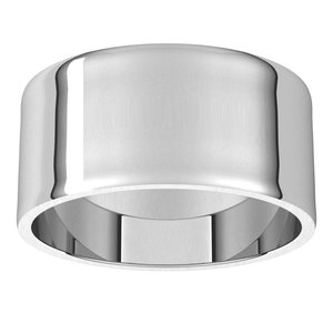 14K X1 White 9 mm Ultra-Lightweight Flat Band Size 10