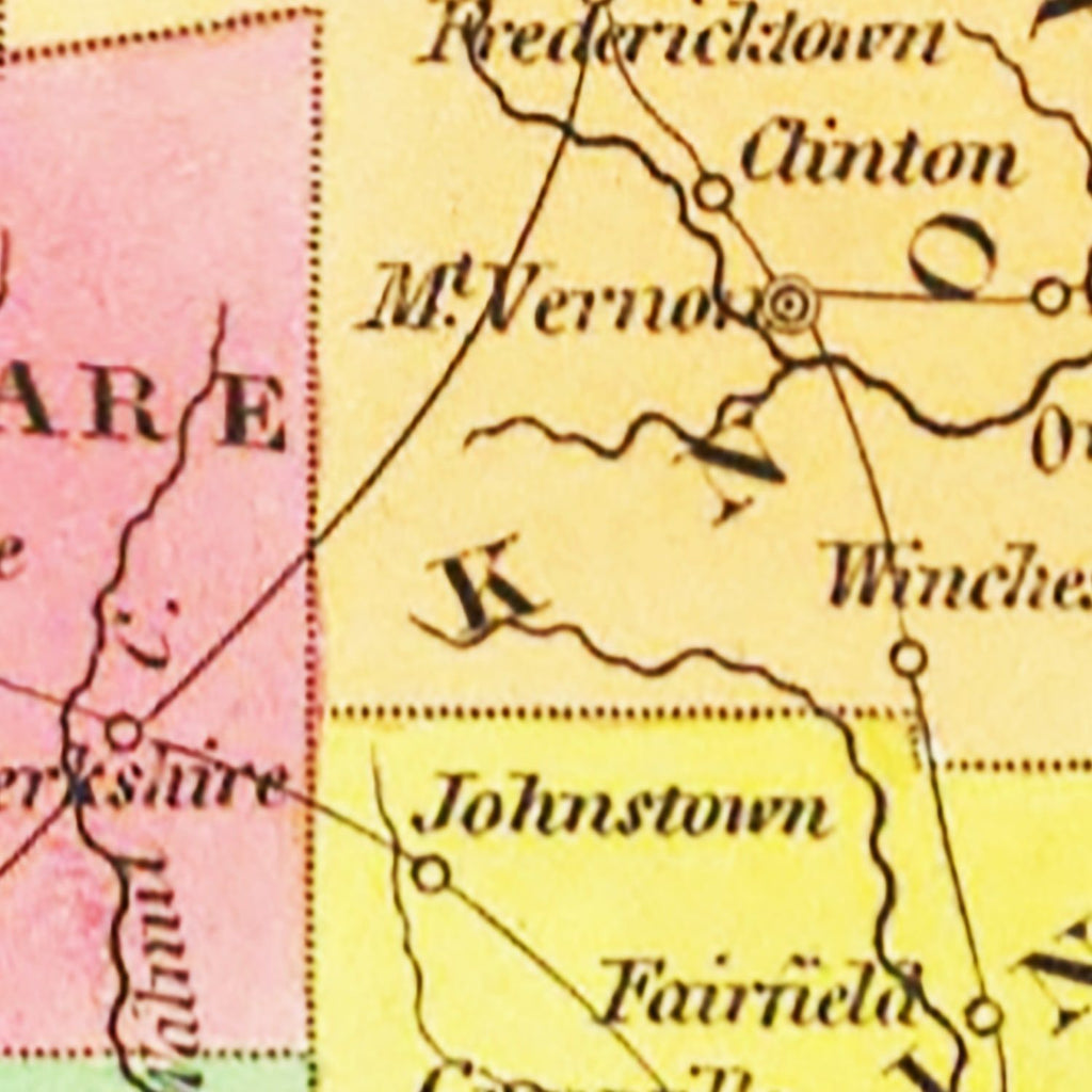 Vintage Map of Ohio 1831
