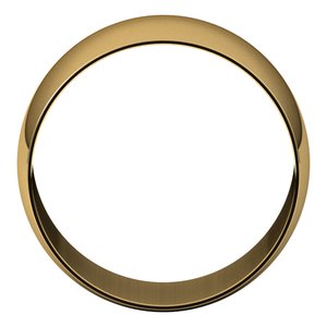14K Yellow 11 mm Ultra-Lightweight Half Round Band Size 16