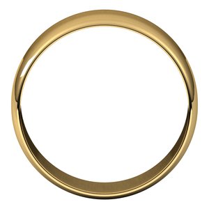 10K Yellow 8 mm Ultra-Lightweight Half Round Band Size 12.5
