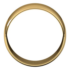 14K Yellow 9 mm Ultra-Lightweight Half Round Band Size 6.5