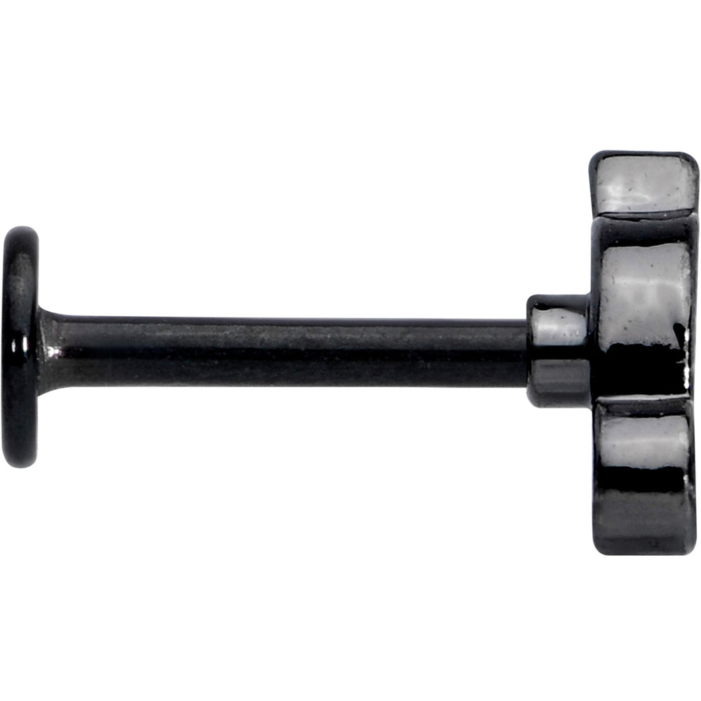 16G 5/16 Black Mouse Labret Monroe Tragus
