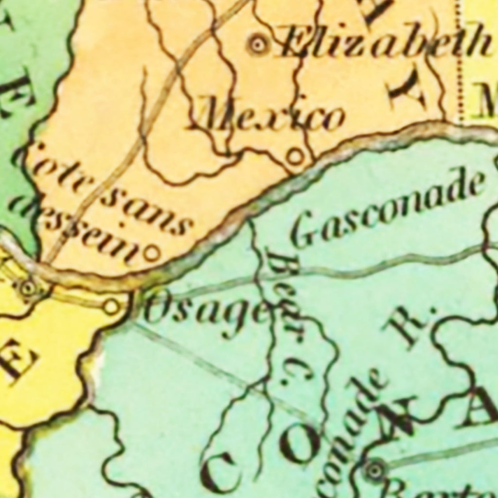 Vintage Map of Missouri 1831