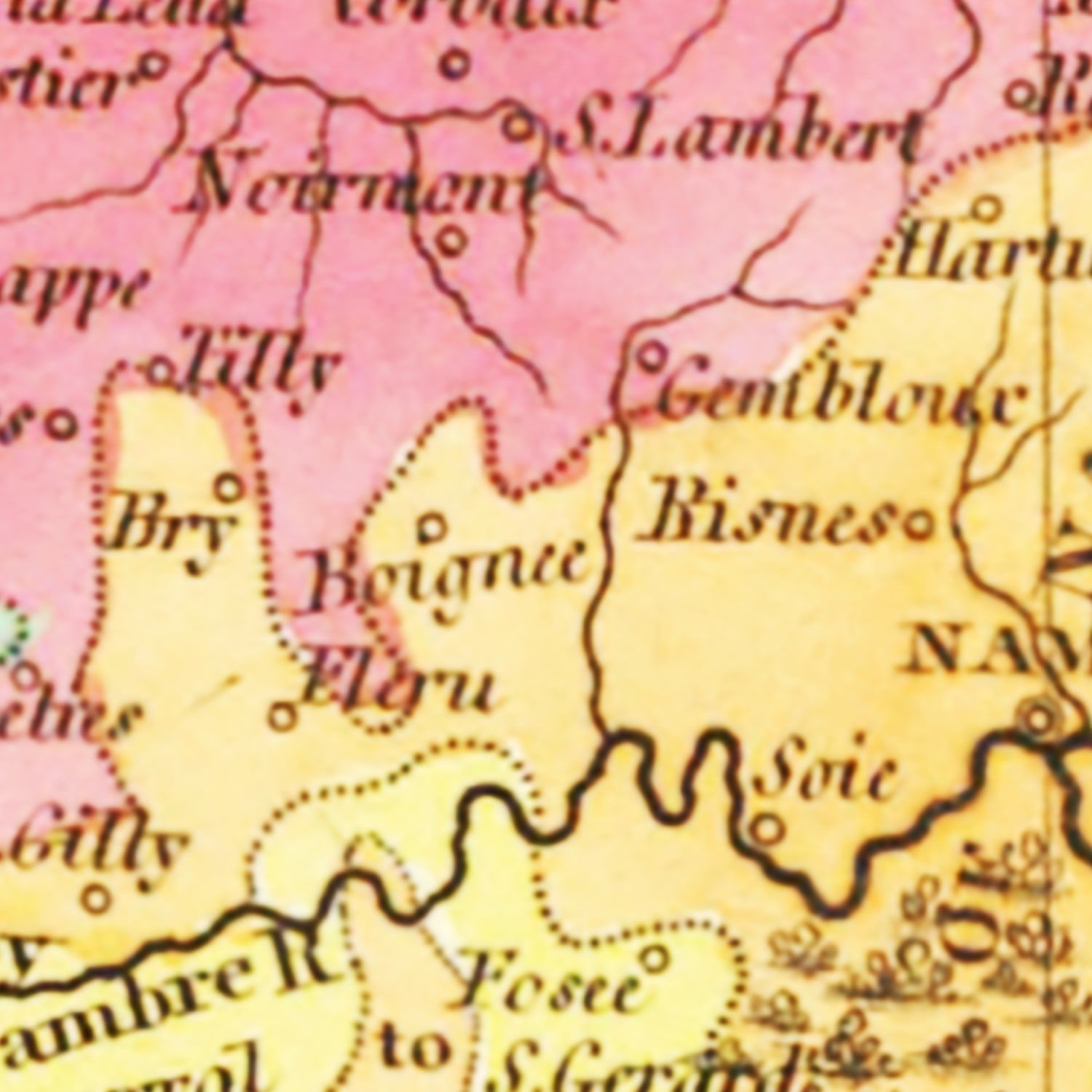 Vintage Map of Netherlands 1831