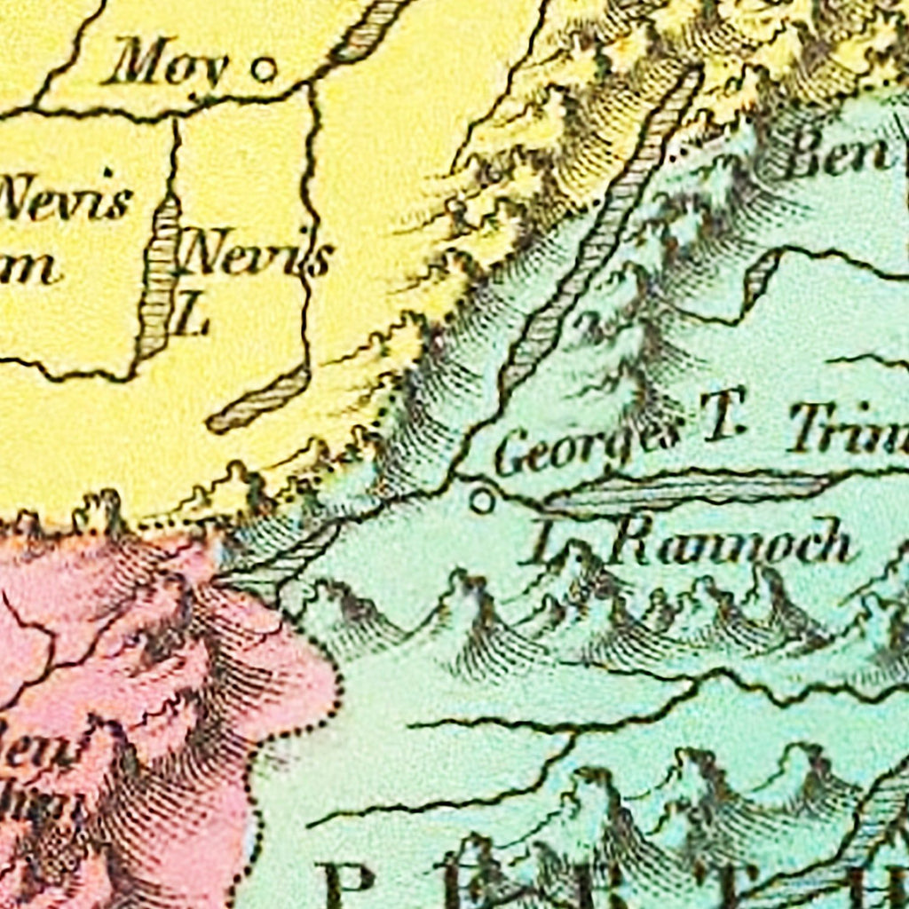 Vintage Map of Scotland 1831