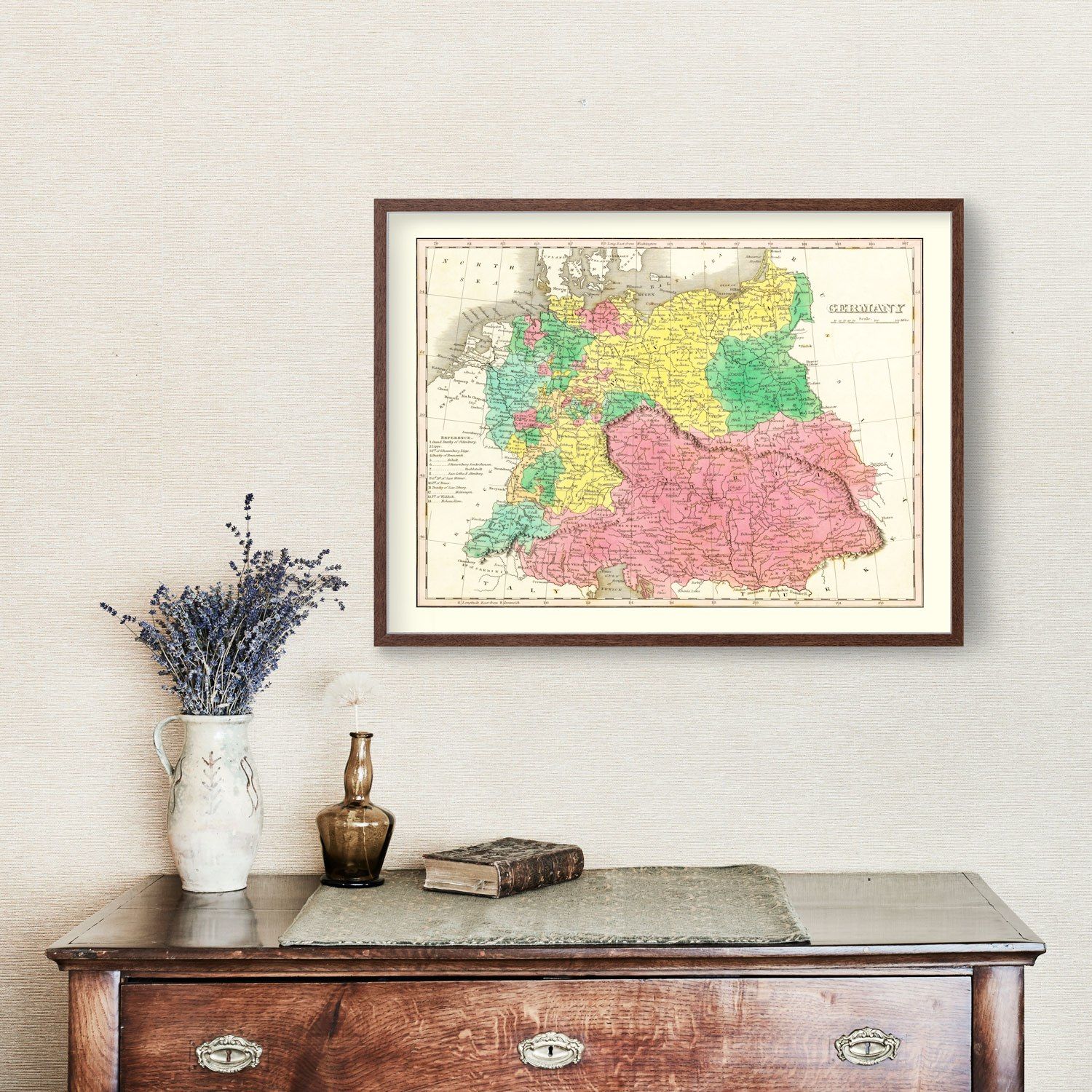 Vintage Map of Germany 1831