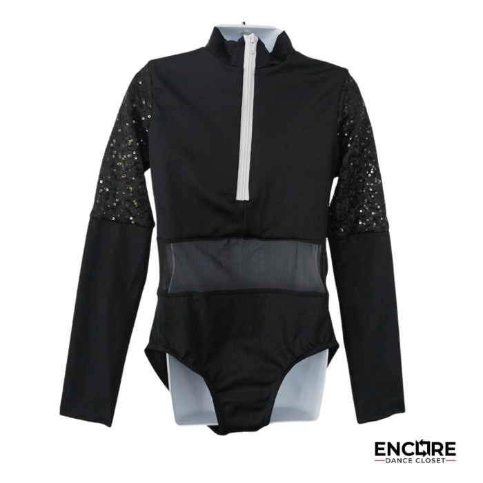 Sequin Sleeve Leotard