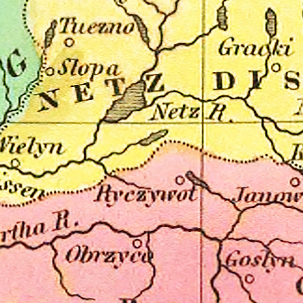 Vintage Map of Prussia 1831