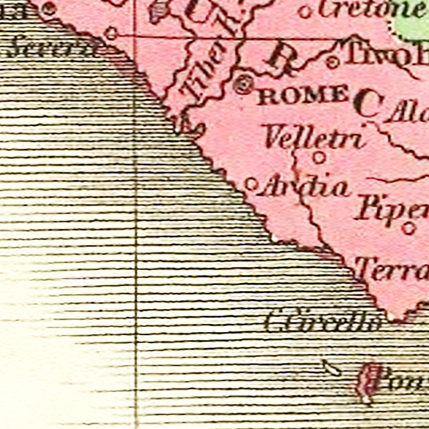 Vintage Map of Italy 1831